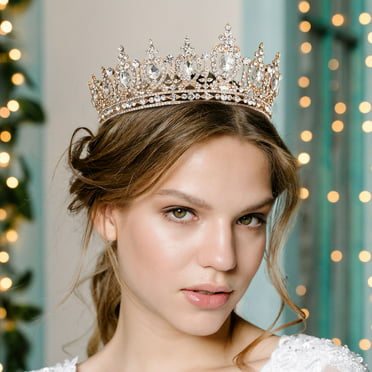 SH Wedding Rhinestone Bridal Crystal Hair Headband Crown Comb  m Pageant